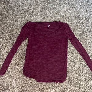 Burgundy Long Sleeve Shirt
